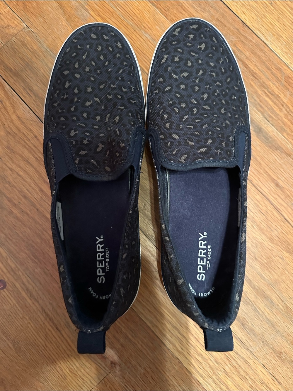 Sperry Women's Slip-On Sneakers in Navy Blue